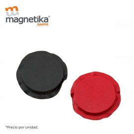 IMAN DE FERRITA CERAMICA DISCO FORRADO DE PIEL 2.800" X 1.200"  X 0.330" (1 PIEZA)