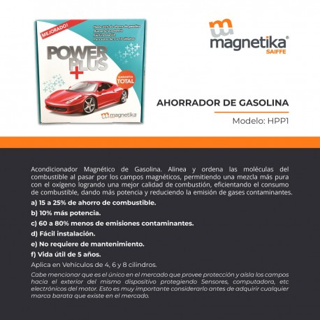 ECONOMIZADOR DE GASOLINA 3/8-1/2