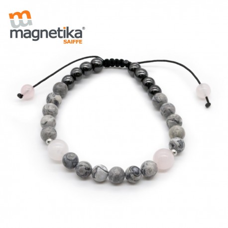 PULSERA MAGNETICA CON PIEDRA NATURAL (MUJER)