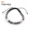 PULSERA MAGNETICA CON PIEDRA NATURAL (MUJER)