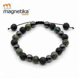 PULSERA MAGNETICA CON PIEDRA NATURAL (HOMBRE)