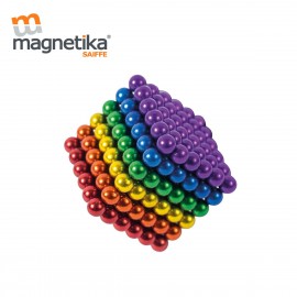 CUBO DE ESFERAS MAGNETICAS DE COLORES 5mm (216 PZAS)