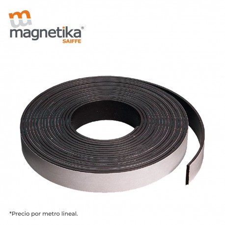 CINTA MAGNETICA FLEXIBLE CON ADHESIVO 0.060" X 1.000" (1 METRO)